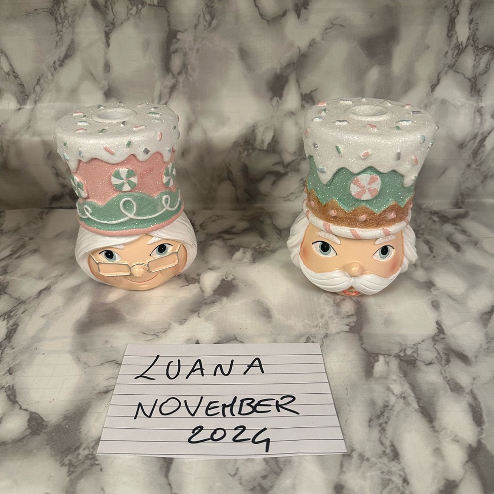 Pastel Nutcracker Figurines
